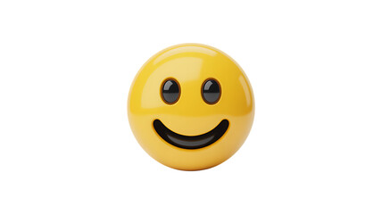 Fototapeta premium 3D Happy smiling face emoji joy
