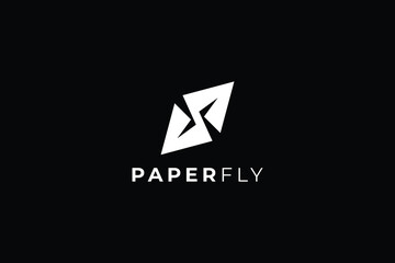 Naklejka premium Letter S Paper Fly Logo Design for Creative, Delivery, and Digital Brands