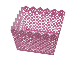 Obraz premium Plastic storage basket isolated on transparent background