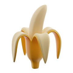 Banana 3d illustration