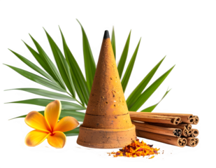 Incense Cone Centerpiece for Fragrance and Calm.