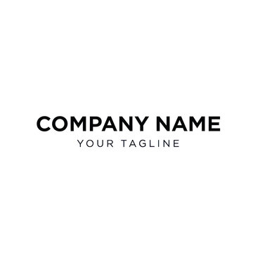 Company Name Placeholder Text on White.