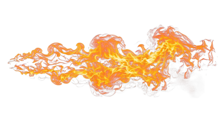 Dynamic Abstract Fire Flames With Colorful Digital Glitch Effect