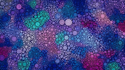 Colorful Bubbles Abstract Background with Vibrant Hues