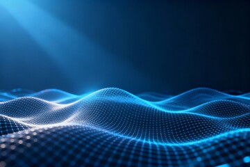 Abstract digital wave pattern