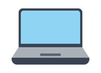 A sleek, modern laptop with a blank screen, perfect for displaying productivity or technology themes.