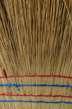 Chivasso, Piedmont, Italy - November 15, 2025: Whisk broom for sale at the food market.