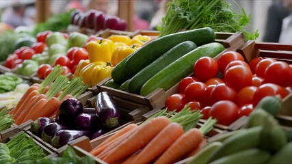 Vegetables, fresh, market, colors, variety! Explore the vibrant world of fresh vegetables in this engaging video. Discover tips on selecting, preparing, and enjoying a wide range of healthy options.