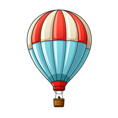 Minimalistic Hot Air Balloon Vector Art