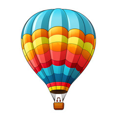 Colorful Hot Air Balloon Vector Illustration