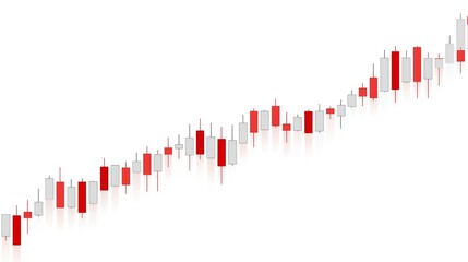 Modern Stock Market Candlestick Chart in Blue Tones on White Background,
High-quality modern stock market visualization featuring clear vertical candlestick charts stock market business graph concept 
