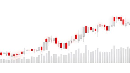 Modern Stock Market Candlestick Chart in Blue Tones on White Background,
High-quality modern stock market visualization featuring clear vertical candlestick charts stock market business graph concept 