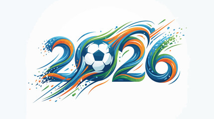 Dynamic 2026 soccer world cup vector illustration © PrimeLens Co