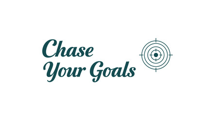 Motivational Quote with a Target Symbol Encouraging Goal Setting and Focus