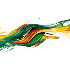 Elegant Paint Brushstrokes on Canvas Background