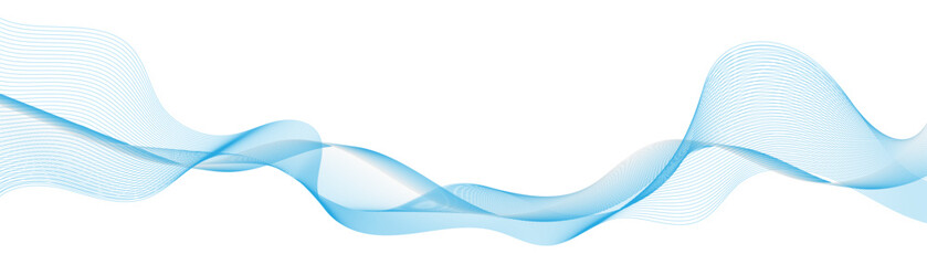 Abstract blue background with flowing line wave pattern. Modern and dynamic design for technology, sound, and digital energy concept.