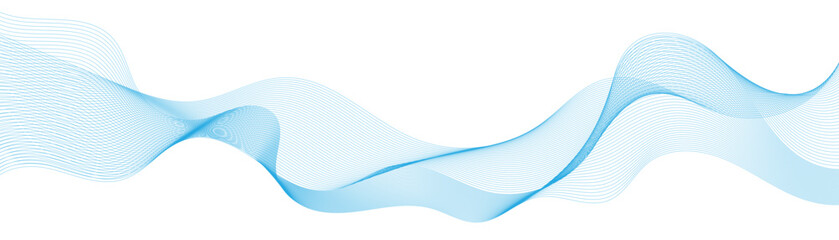 Abstract blue background with flowing line wave pattern. Modern and dynamic design for technology, sound, and digital energy concept.