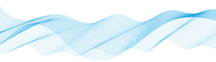 Abstract blue background with flowing line wave pattern. Modern and dynamic design for technology, sound, and digital energy concept.