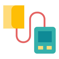 혈압 측정 아이콘. 병원 플랫 아이콘