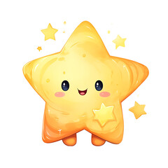 Adorable Baby Star C with Cartoon Alphabet