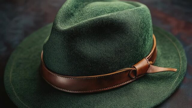 Urban fashion accessory with glitter material and brown strap.