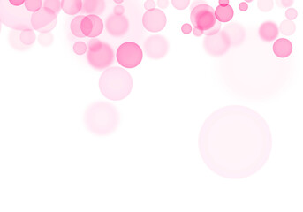 Soft Pink Bokeh Light Overlay. Romantic Wedding and Valentine Shape Decoration On Transparent Background