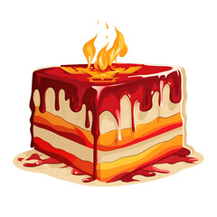 Devastation Caused by Conceptual War Cake