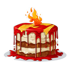 Apocalyptic Cake: Territorial Conflict and Destruction