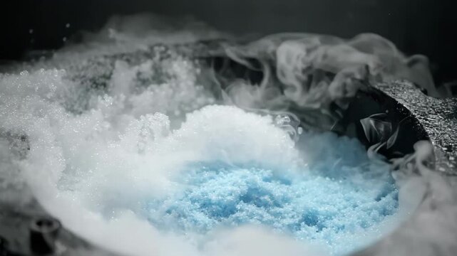 Medium shot showcasing starch blend bioplastic materials undergoing mechanical recycling in a modern processing plant.