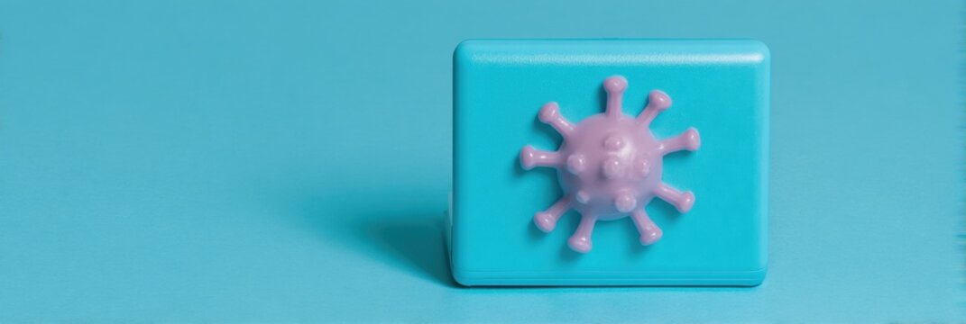 Premium Cybersecurity Warning Virus Attack Icon on Modern Laptop Screen for Business Information Protection Campaigns - Powered by Adobe