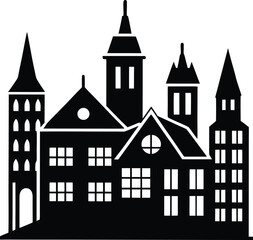 Fototapeta premium vector illustration of a city