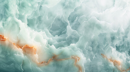 Abstract Green and Orange Marble Texture