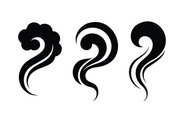 Fototapeta premium Black Swirl and Smoke Embellishments