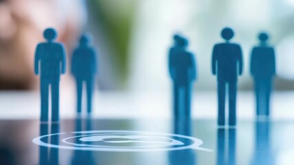 Silhouettes of people, symbolizing teamwork and collaboration in a professional business setting. Creative workspace with people working together. - Powered by Adobe