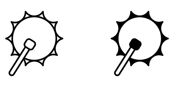 ustration drum icon vector icon