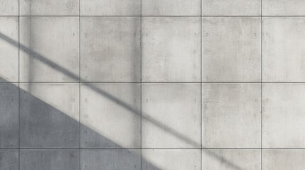 Minimal concrete wall background with subtle grid geometry, soft shadows, brutalist modern aesthetic, neutral gray tones, architectural texture, space