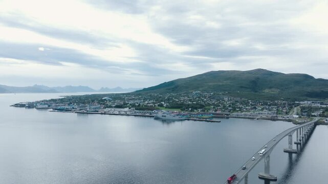 The Norwegian town of Sortland