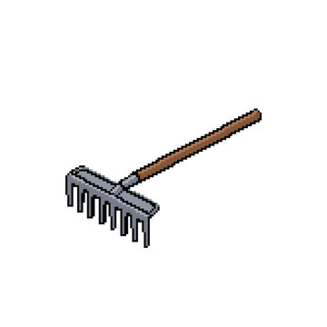 Pixel Art Garden Rake
