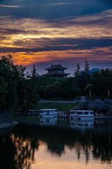 Obraz premium Xi'an mura fiume
