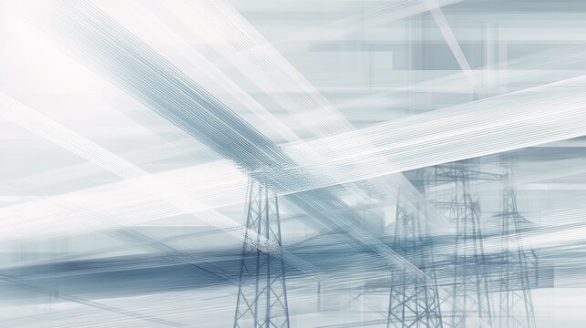Modern energy and utility infrastructure concept background