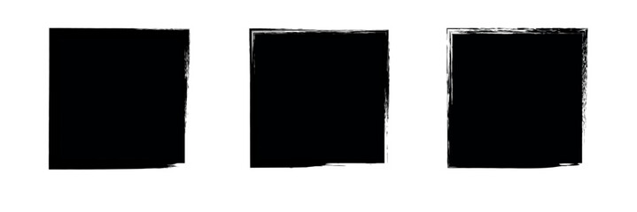 Set of grunge jagged rectangle shape. Vintage grunge boxes for collage, text, banner, sticker, poster design.