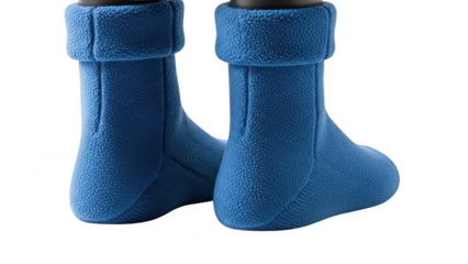 fleece socks png winter socks png blue socks png warm footwear png transparent background image