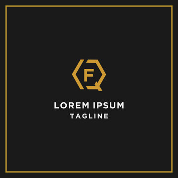 qf or fg hexagon logo