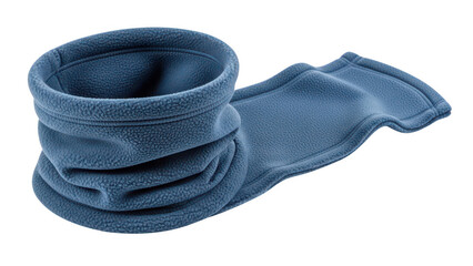neck warmer png blue fleece png winter accessory png outdoor scarf png transparent background image