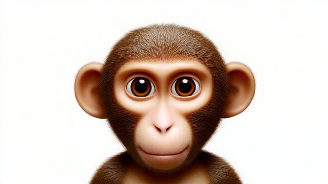A Playful Monkey with an Expressive Face: Embracing Emotions, Curiosity, and Innocence as It Transitions from Covering Its Eyes to a Full-Faced Stare, Captivating Viewers with Its Charm