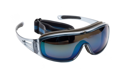 ski goggles png mirrored goggles png blue goggles png winter sports png transparent background image