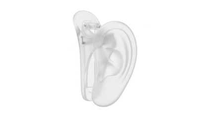 ear clip png plastic clip png clear protector png hearing accessory png transparent background image