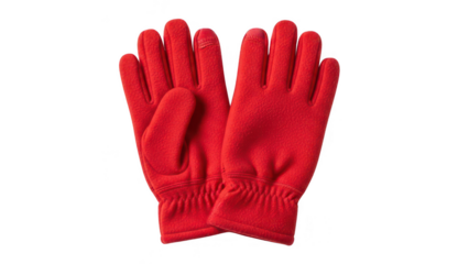 red fleece gloves png winter gloves png warm handwear png soft gloves png transparent background image