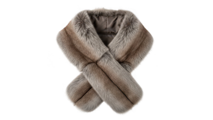 faux fur scarf png brown scarf png collar scarf png luxury scarf png transparent background image