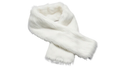 faux fur neck wrap png white scarf png winter accessory png stylish wrap png transparent background image